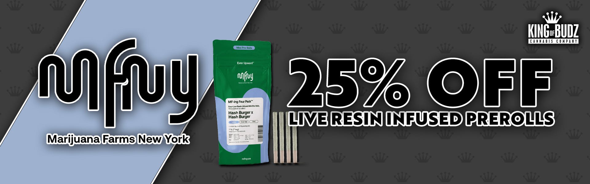 MFNY - Live Resin Infused Prerolls - 25 Percent OFF