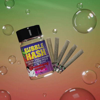 Amnesia - 5-Pack .7g Bubble Hash Infused Prerolls - Strawberry Cough