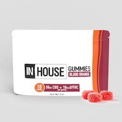 Gummies-Blood Orange 1:5 THC:CBD 10mg Each 100mg Total