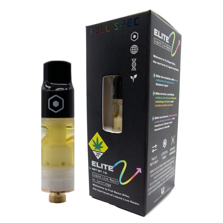 Full Spec Elite: Angel Food Cake - Live Resin Cartridge