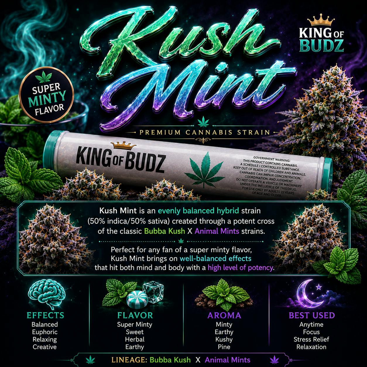 KOB - 1g Preroll - Kush Mints
