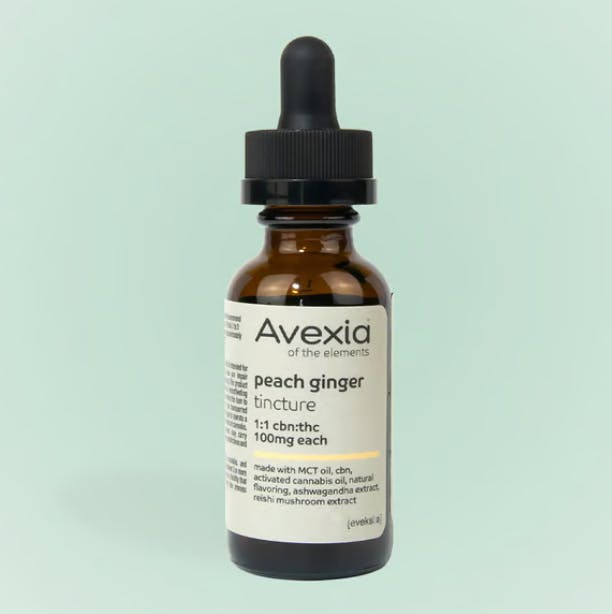 1:1 CBN:THC Peach Ginger Tincture-1