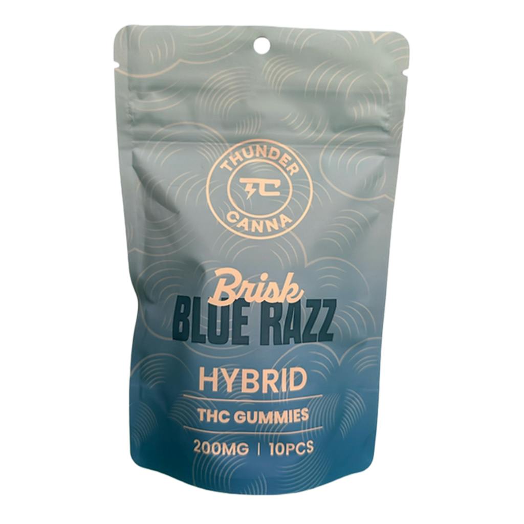 THUNDER CANNA | BLUE RAZZ 200MG GUMMIES