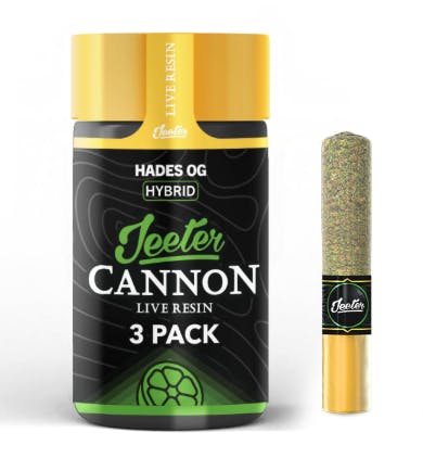 Product: Jeeter | Live Resin Infused Pre-Roll 3-Pack - 1.5g - Hades Haze