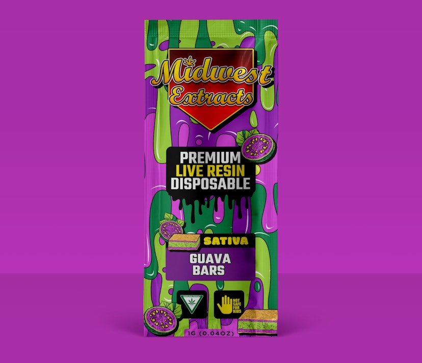 Midwest Extracts Live Resin Disposable | Guava Bars