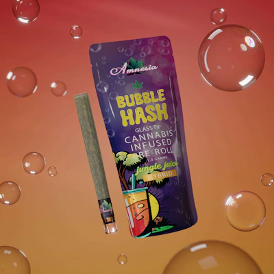 Amnesia - 1.3g Bubble Hash Infused Preroll - Jungle Juice