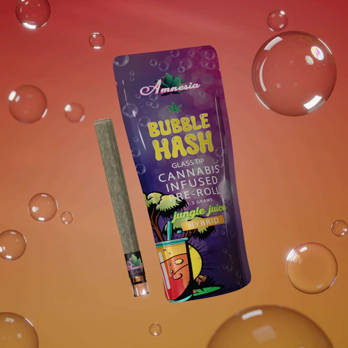 Amnesia - 1.3g Bubble Hash Infused Preroll - Jungle Juice
