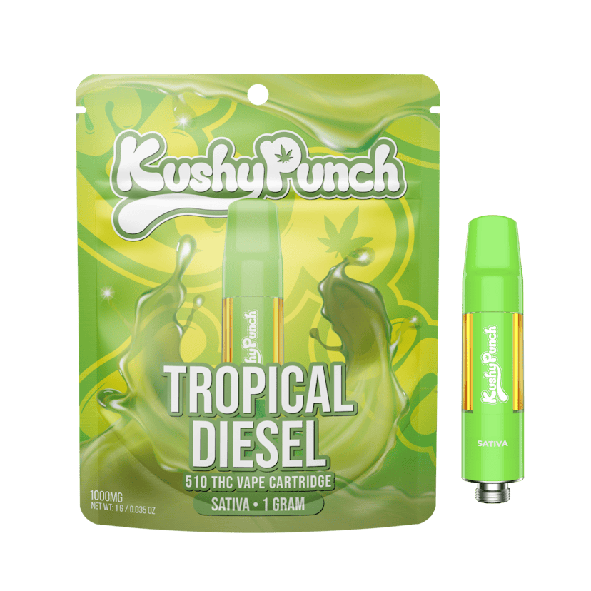 1G Kushy Punch 510 Vape Cart - Tropical Diesel