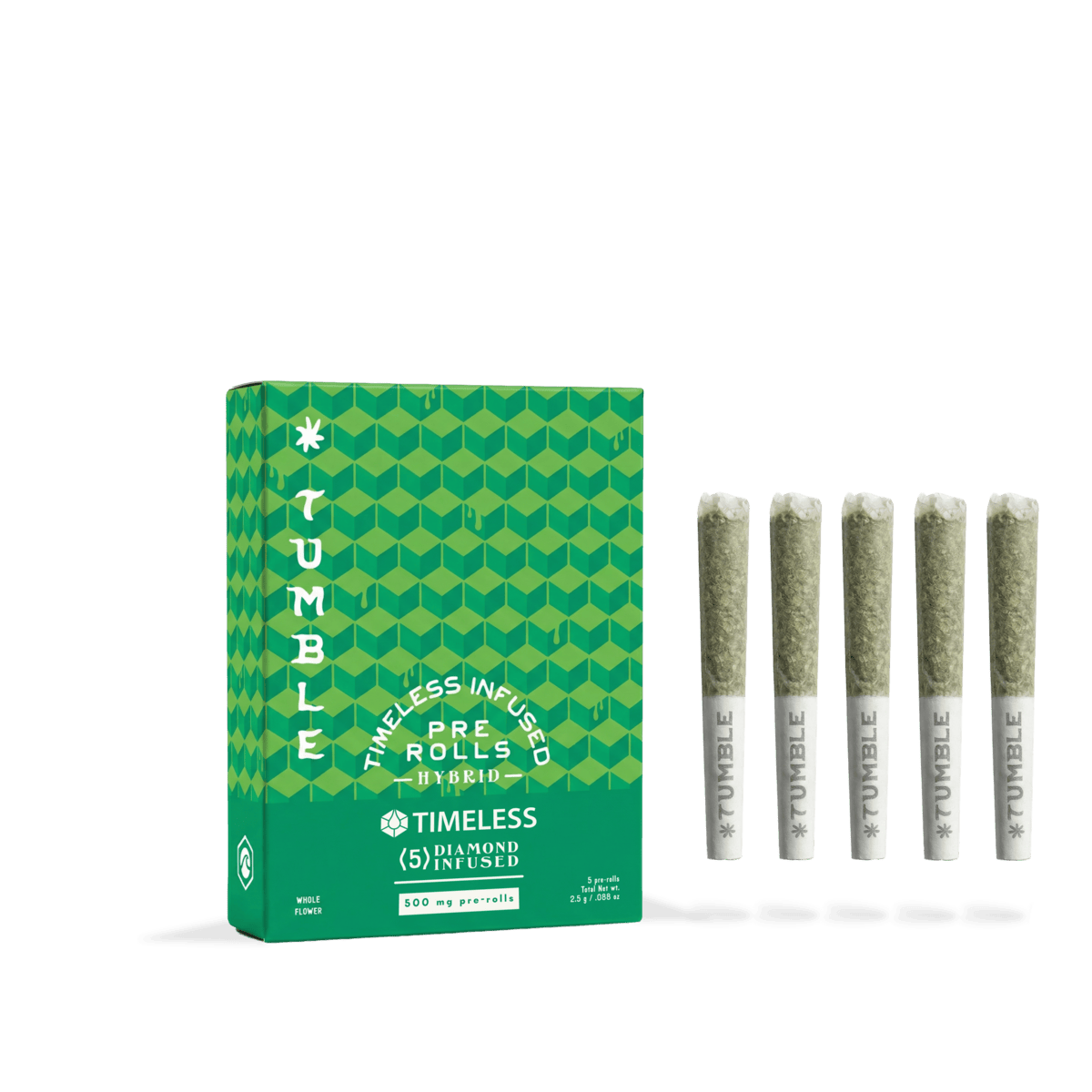 Timeless | Tumble 2.5g Infused Pre-Roll 5pk - Cactus Chiller
