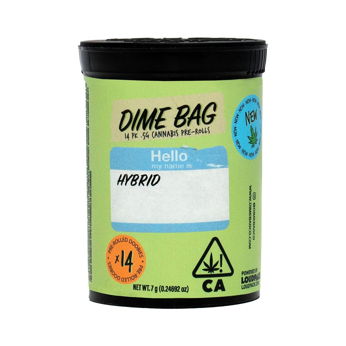 Dime Bag Cannabis DIMEBAG PREROLL 14PK: SHERBET OCTANE - Vibe By California