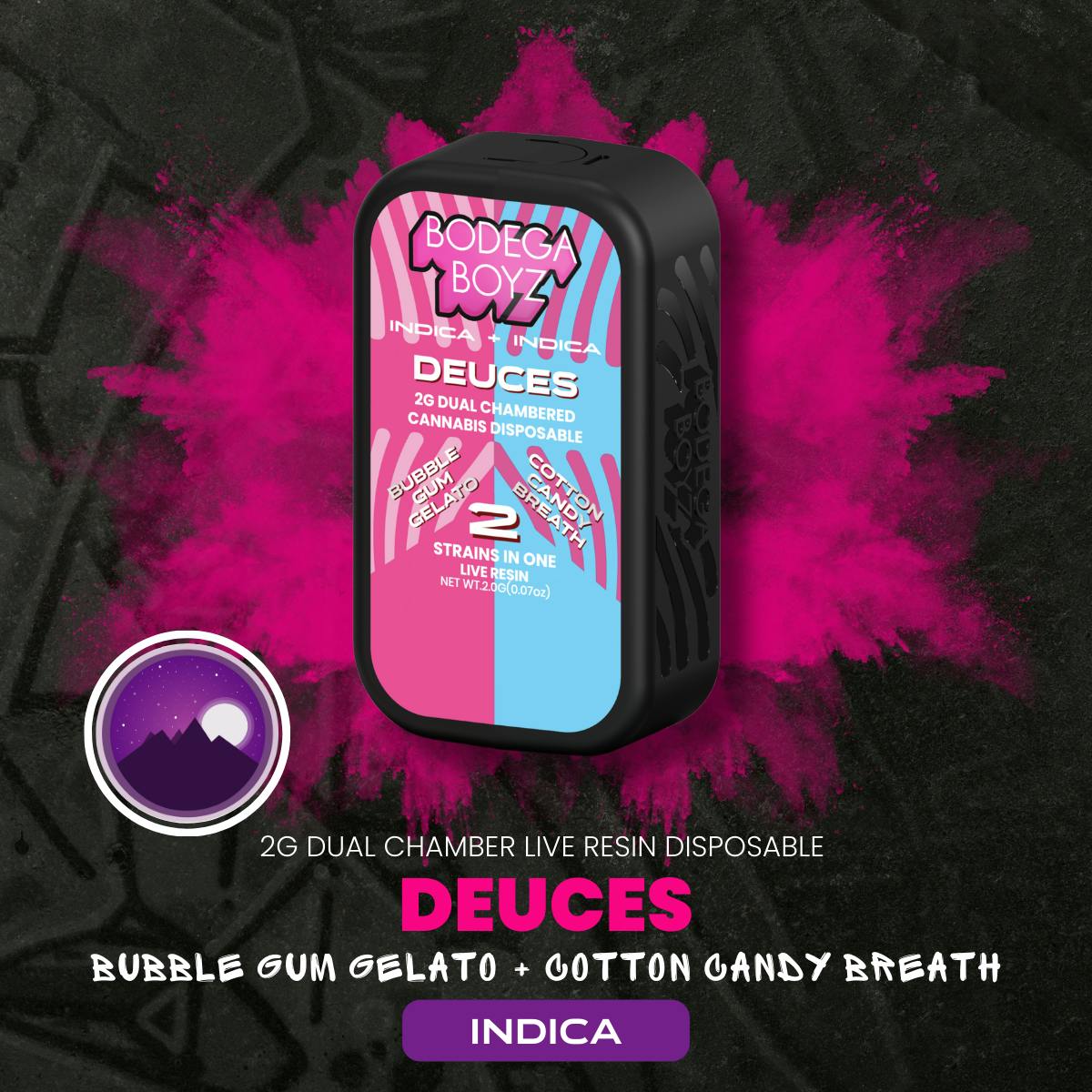 2G Dual Chamber - Bubble Gum Gelato/ Cotton Candy Breath by BODEGA BOYZ