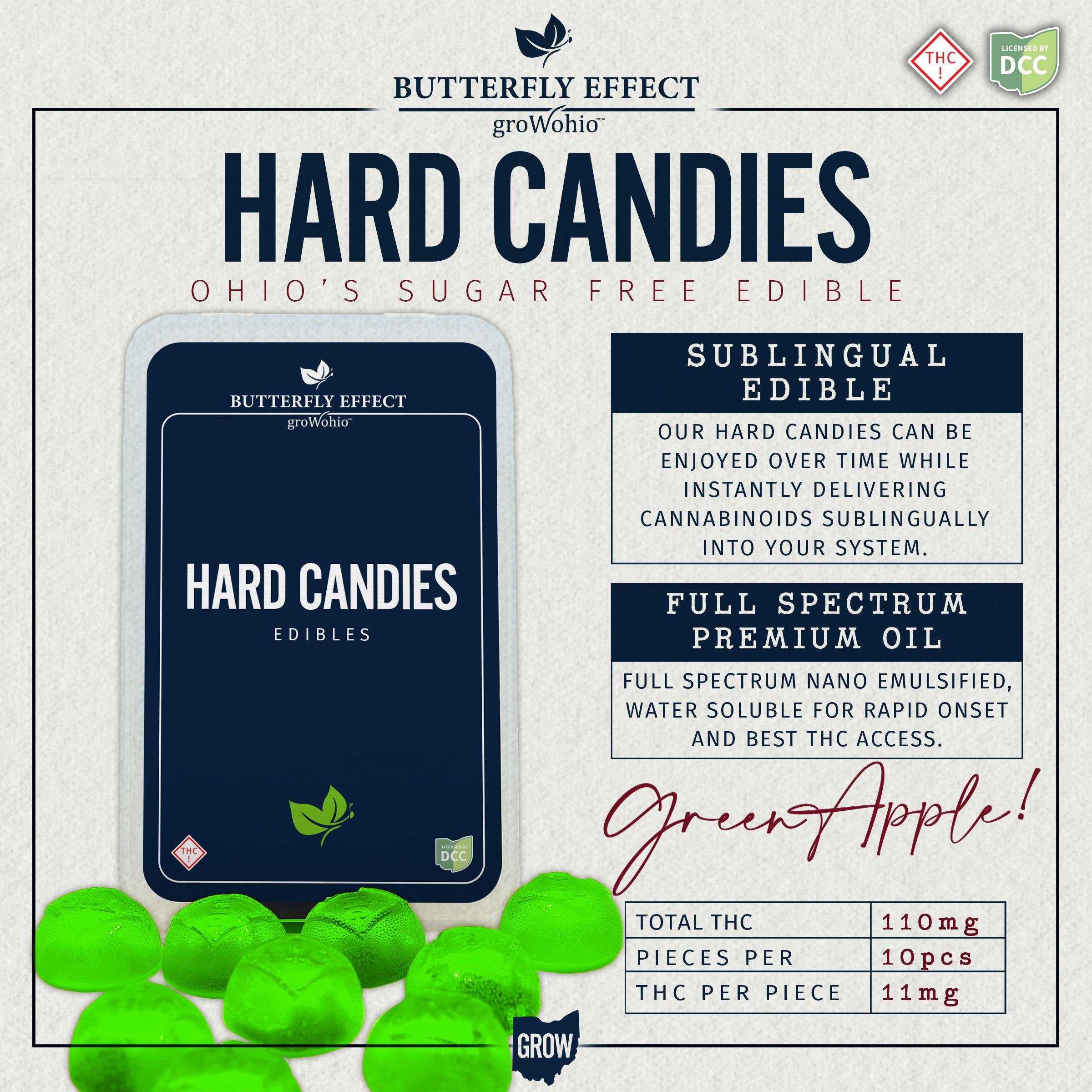 Butterfly Effect Green Apple - Hard Candies 10pk