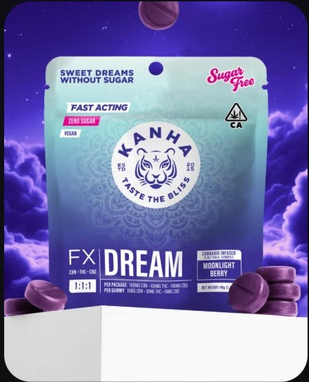 Product 5mg 1:1:1 Moonlight Berry Dream Gummies 20pk
