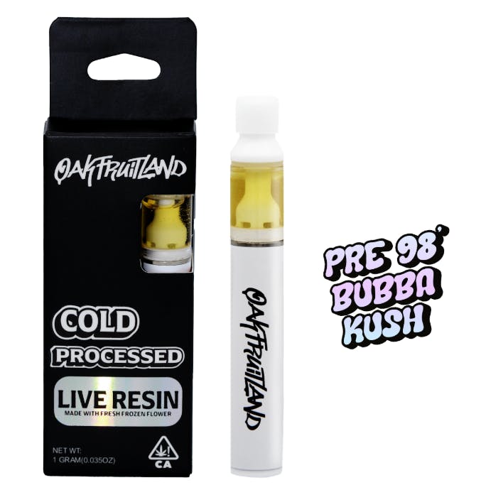 bubba kush vape Oakfruitland - Pre-98 Bubba Kush (Indica) Live Resin All-In-One Vape 1g |  Wellgreens