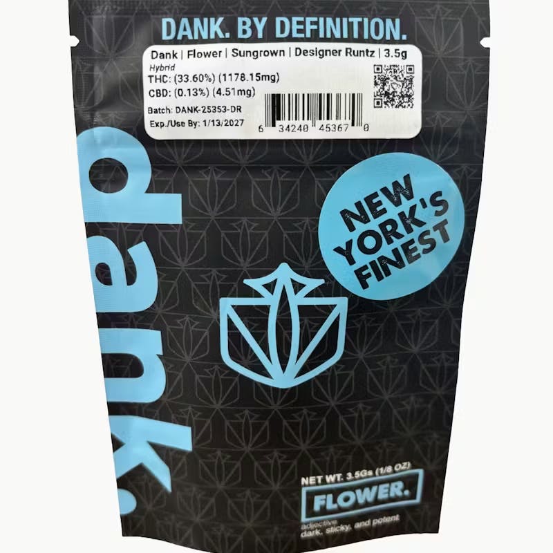 Dank | Designer Runtz | 3.5g (Sungrown)