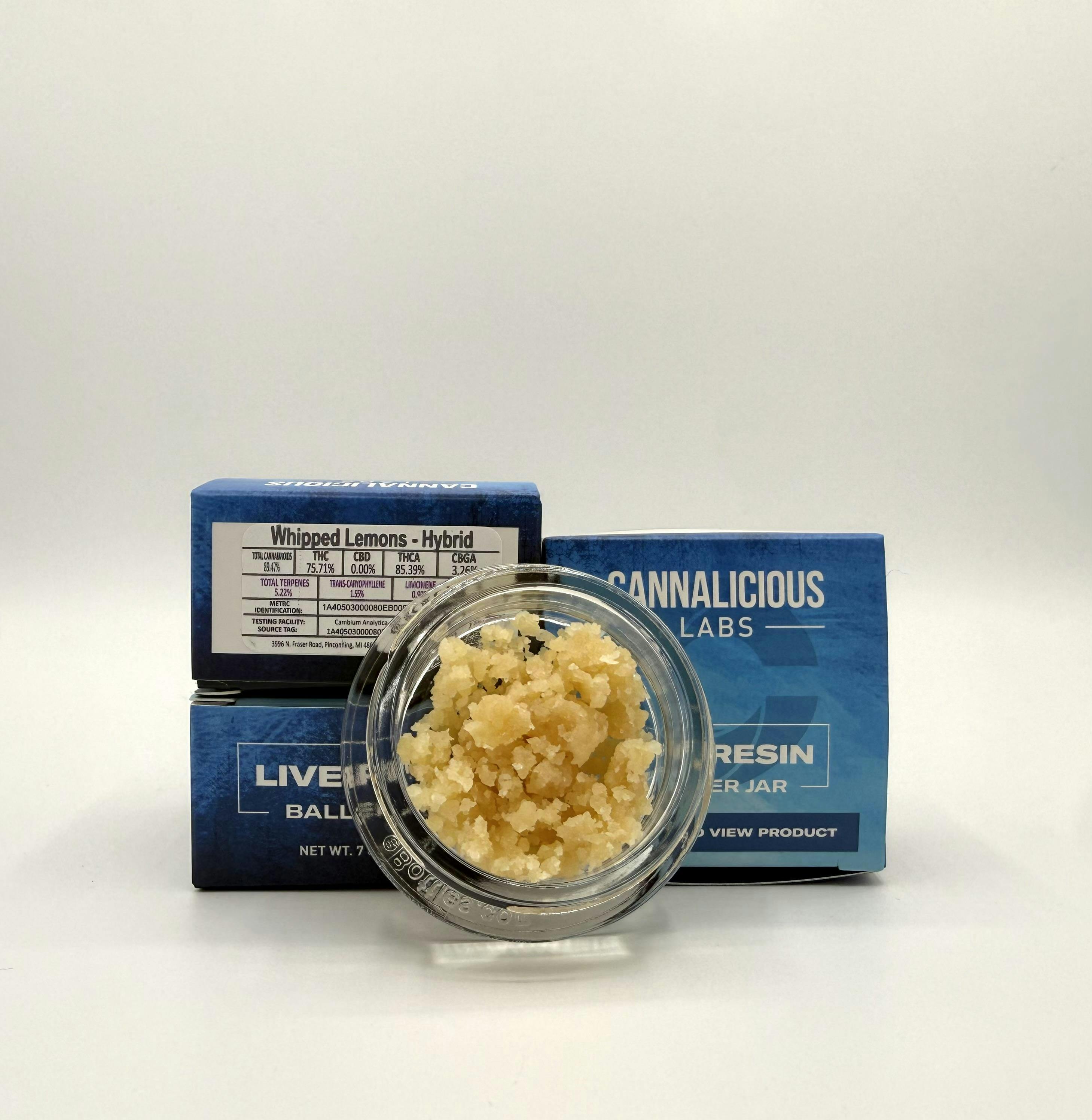 Cannalicious - 7g Live Resin Baller Jar - Whipped Lemons