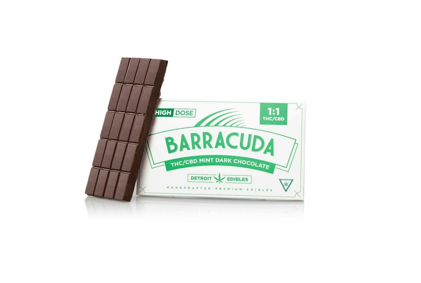 Detroit Edible Company - Barracuda Bar Dark Mint 1:1 200mg