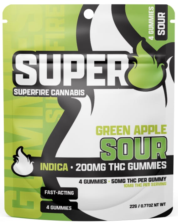 Product: Superfire | Gummies - Sour Green Apple - 200mg