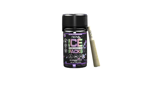 ROVE | ICE PACKS | TRIPLE INFUSED PRE-ROLLS | BLUEBERRY KUSH | 5PK(2.5G)-1