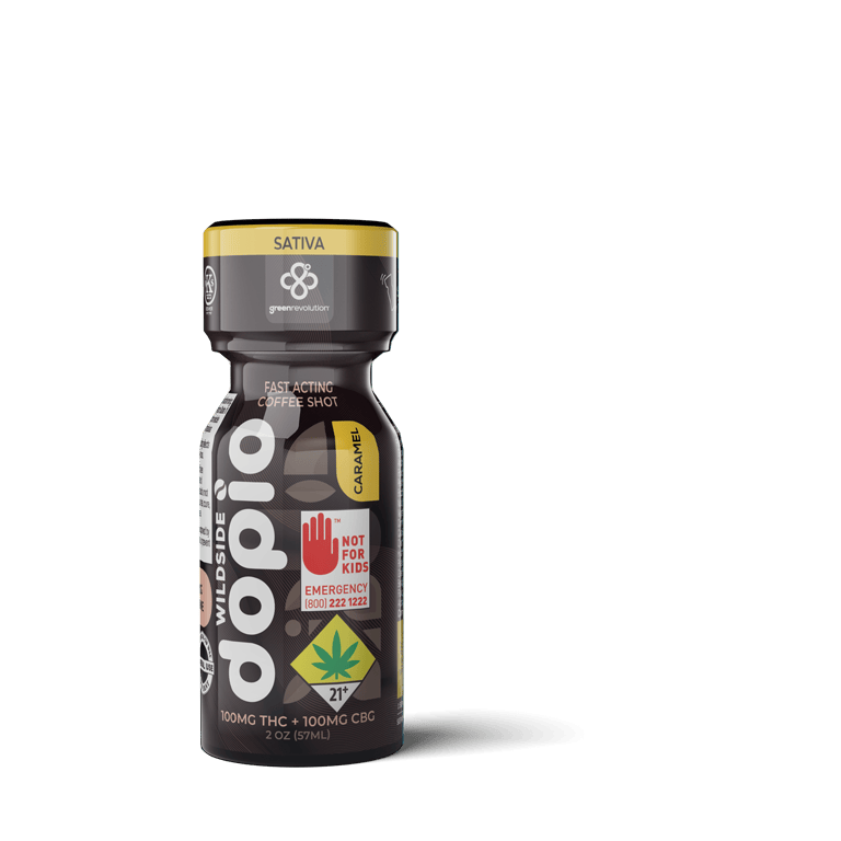 Beverages | Green Revolution | Dopio Cold Brew | Caramel (1:1) | 100mg
