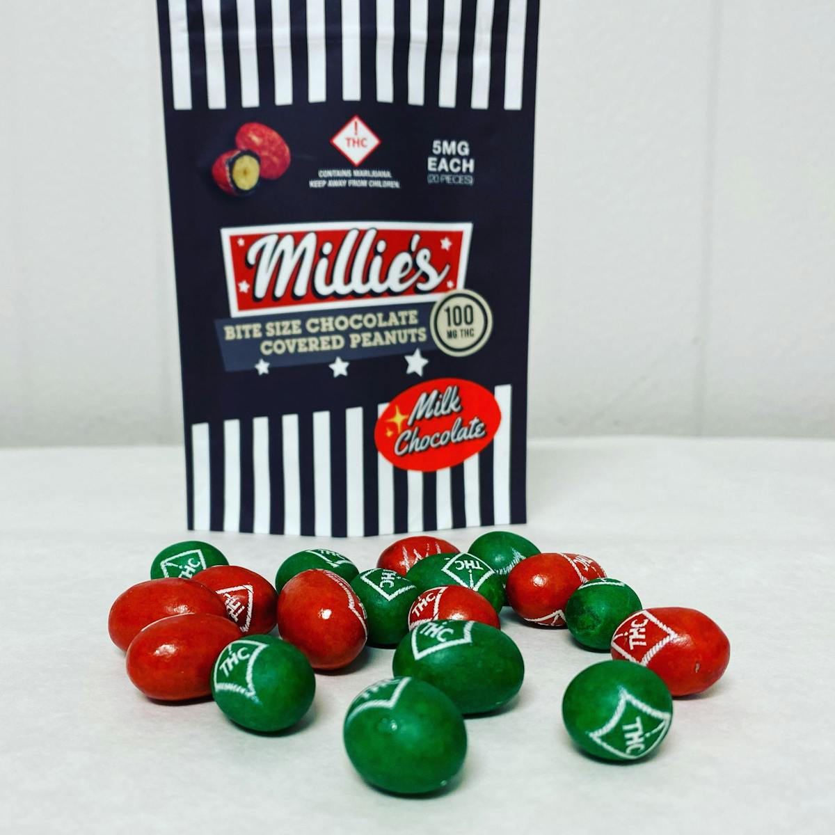 Photo of Millie’s – Dark Chocolate Covered Peanuts (H) 100mg