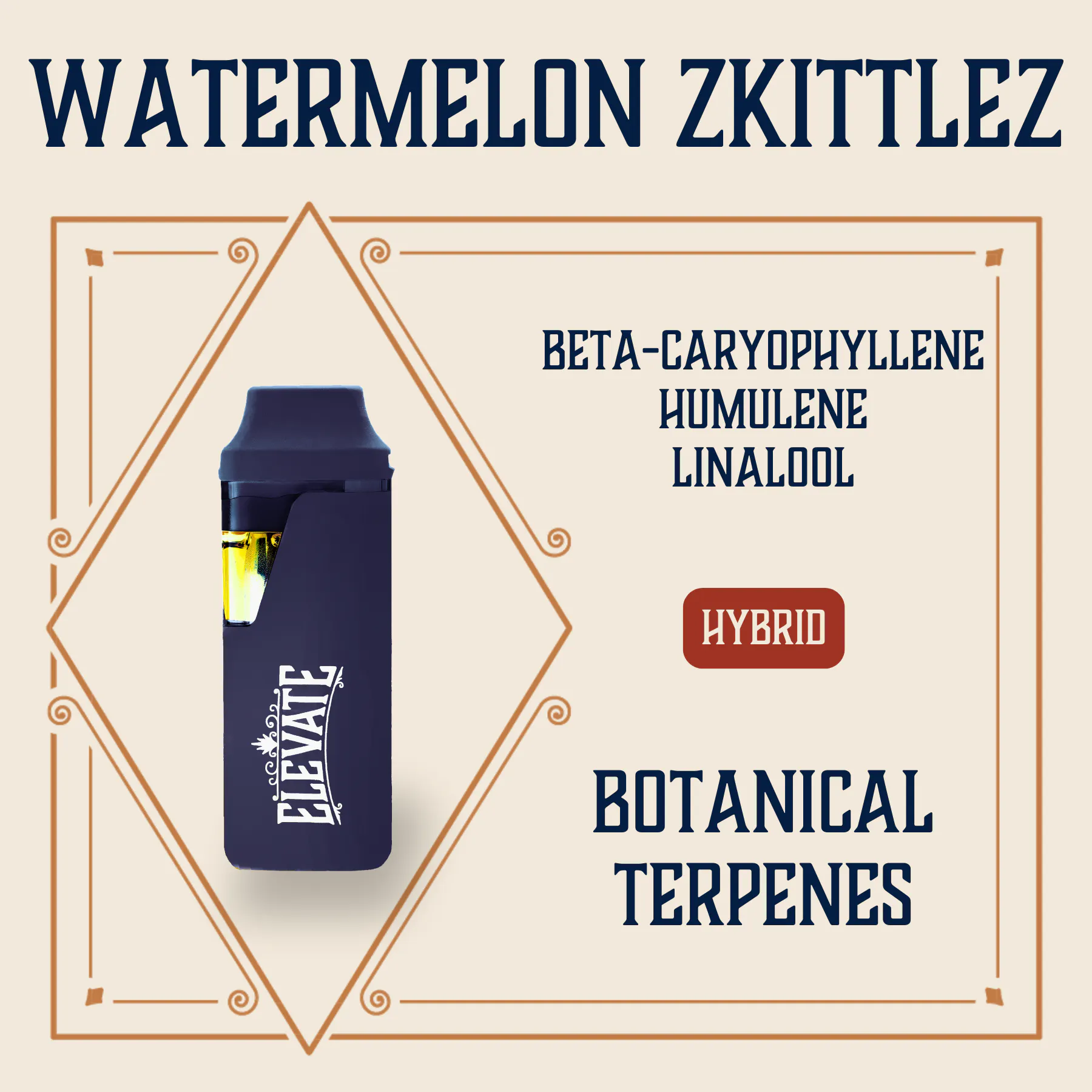 Watermelon Zkittles Botanical Min-E-Bar | 0.5g | Key Missouri