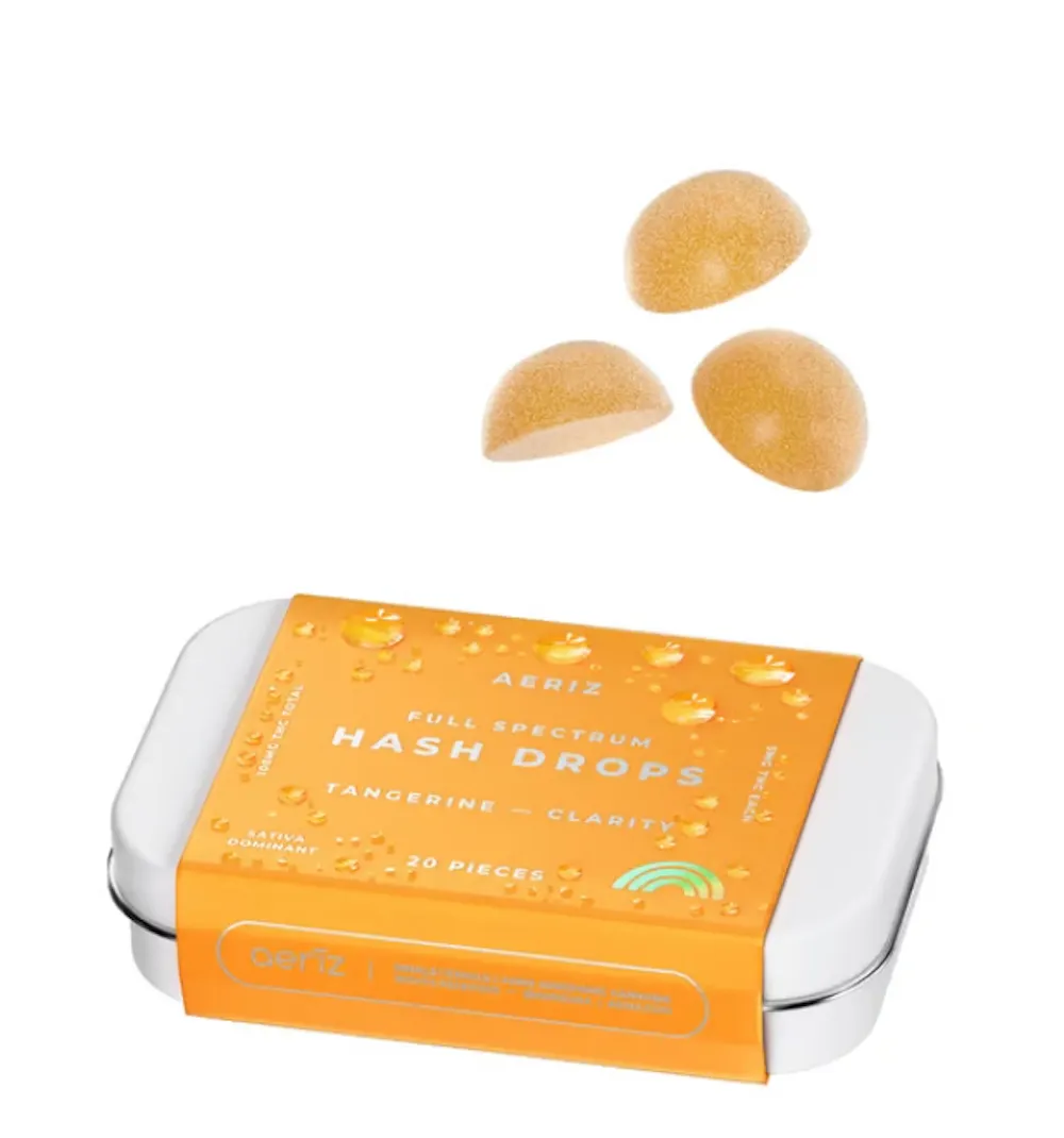 Product AZ Hash Drops - Tangerine Clarity (Sativa) 100mg (20pk)