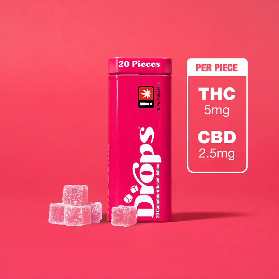 Raspberry 20-Piece [Calm Energy] (2:1) | 100mg | Nectar