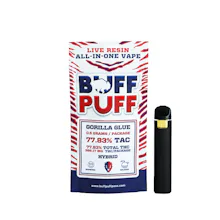 Buff Puff - .5g Live Resin Disposable - Gorilla Glue