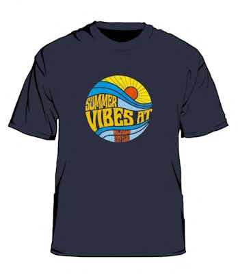 Product: Summer Vibes Blue T-Shirt | 2XL | Bloom Brand
