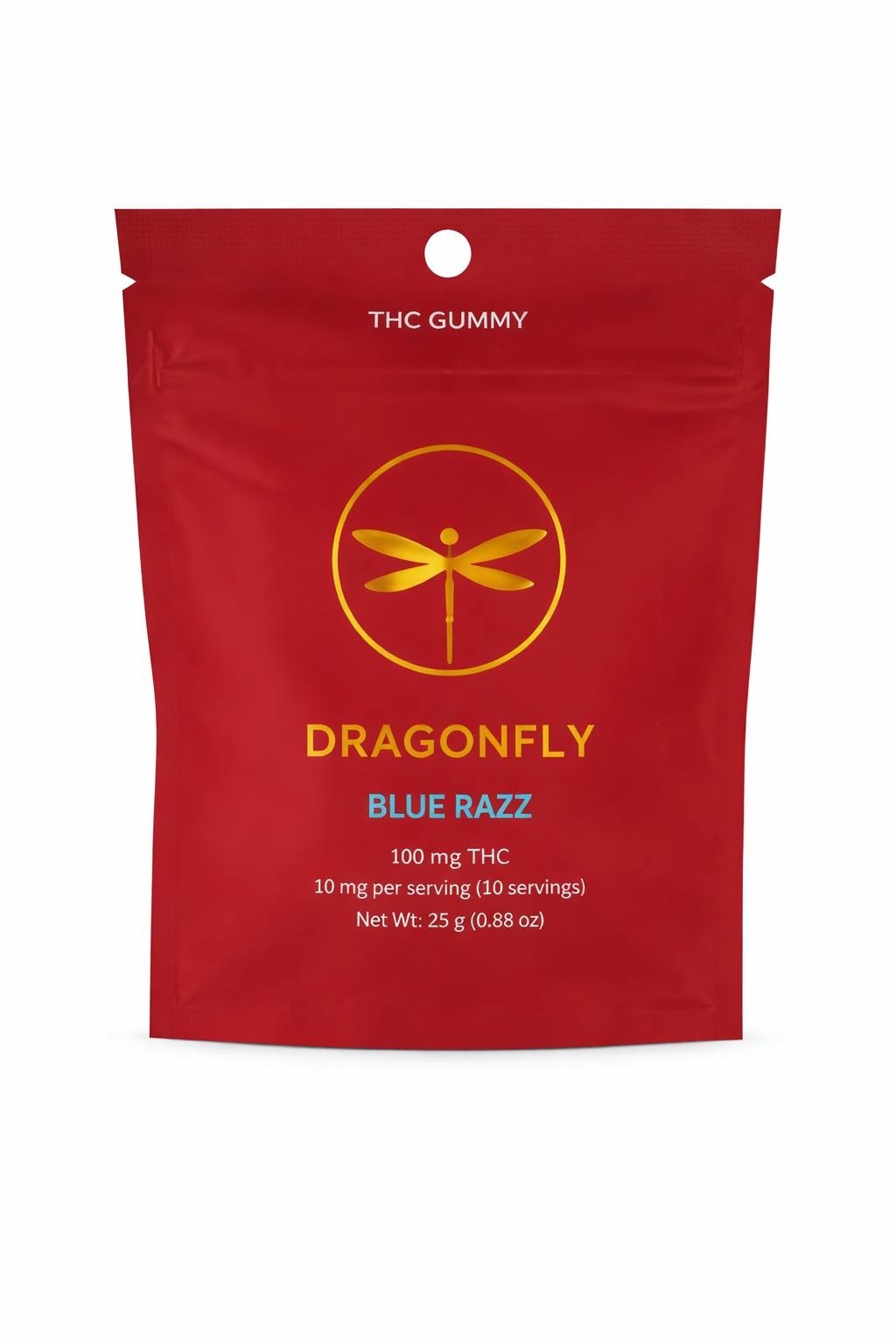 Dragonfly - 100mg Gummies - Blue Razz