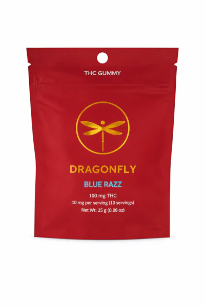 Dragonfly - 100mg Gummies - Blue Razz