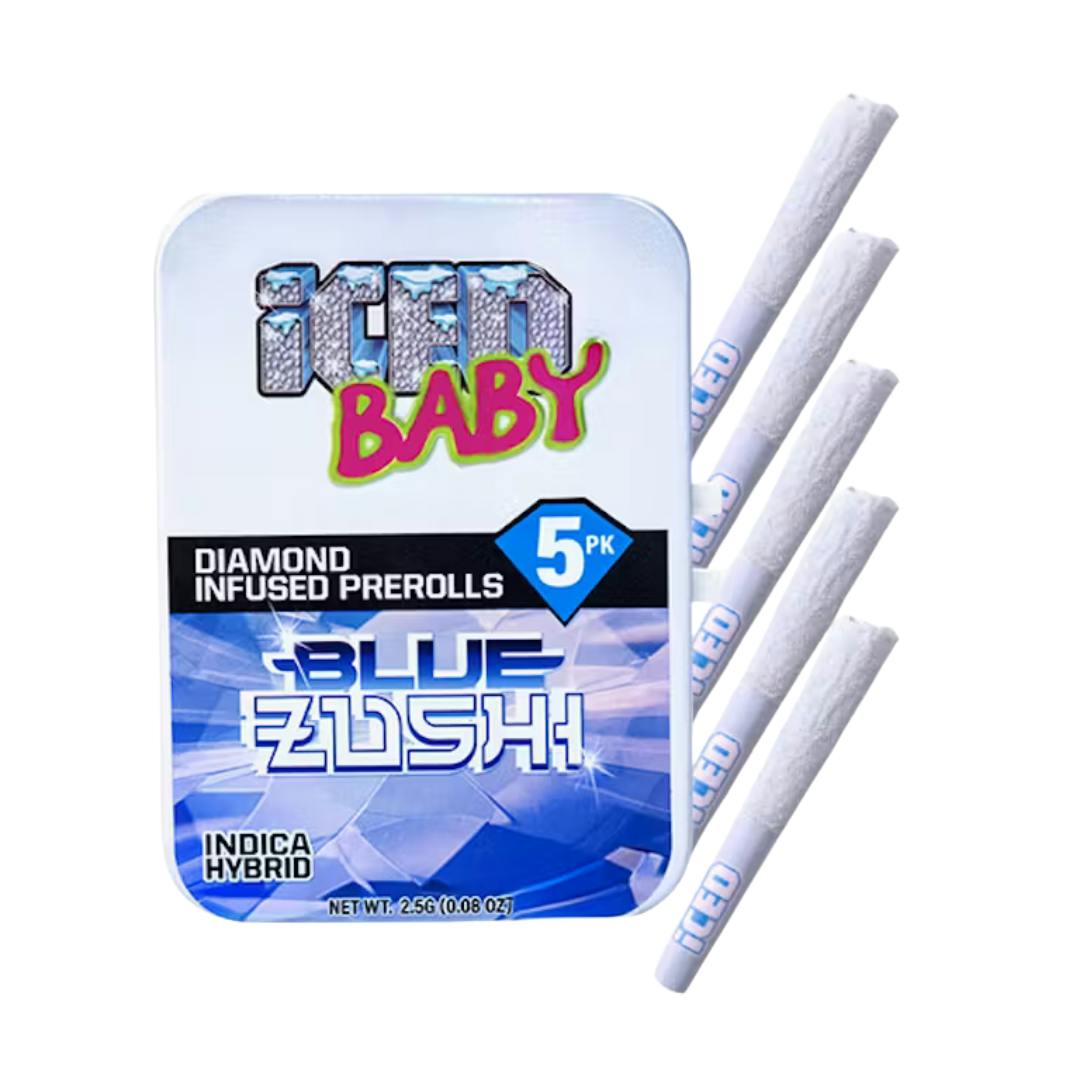 BLUE ZUSHI ICED INFUSED PREROLLS 5PK
