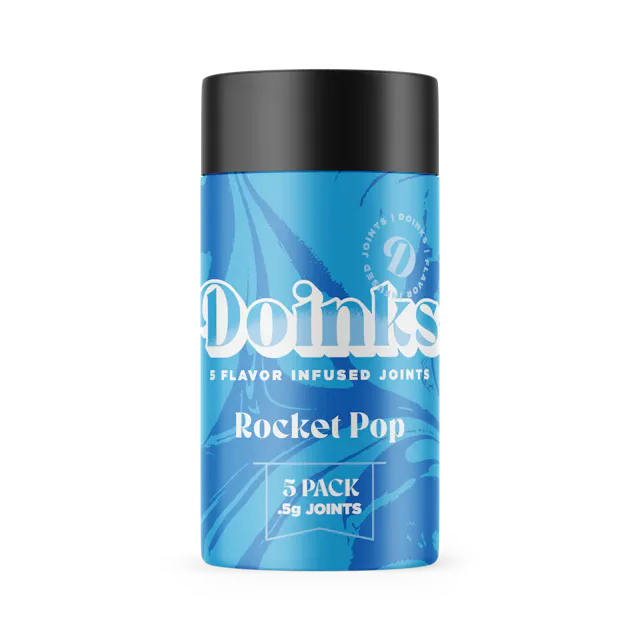 Doinks Infused Joints Pack Rocket Pop 5pk/2.5g (indica hybrid, infused pre roll packs)