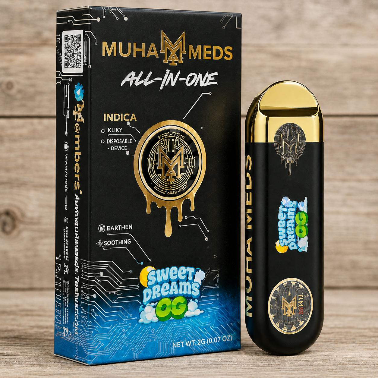 muha meds disposable vape thc content 2g | Sweet Dreams OG | Disposable Vape | Local Roots Cannabis