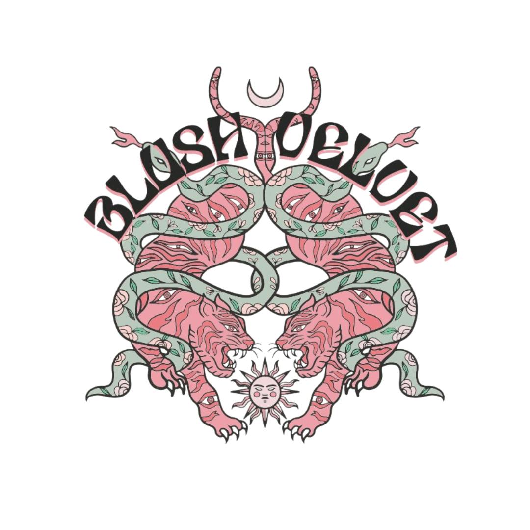 Image of Blush Velvet: Strawberry Kiwi 1:1 THCV/THC + Green Tea Extract + Chaga + Reishi 20pk/200mg