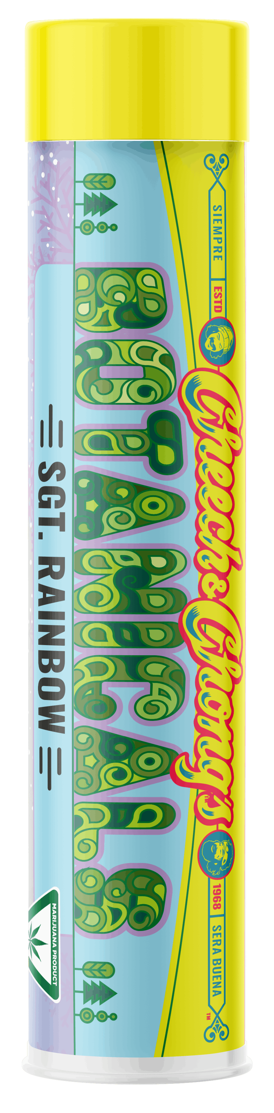 Product: Cheech & Chong | Sgt. Rainbow | Cryo Infused Pre-roll Hybrid