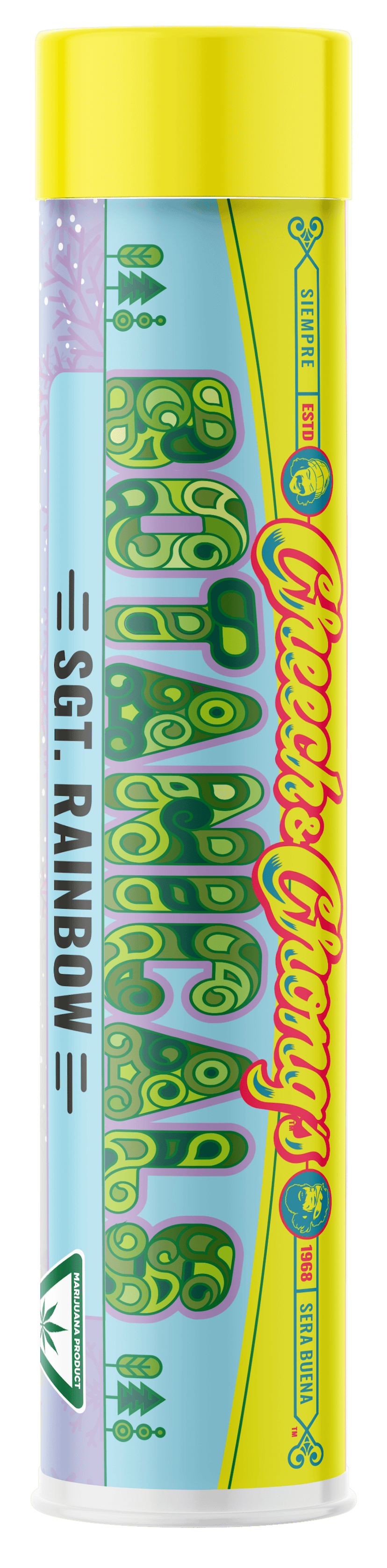 Cheech & Chong Cryo Infused Pre-roll | Sgt Rainbow