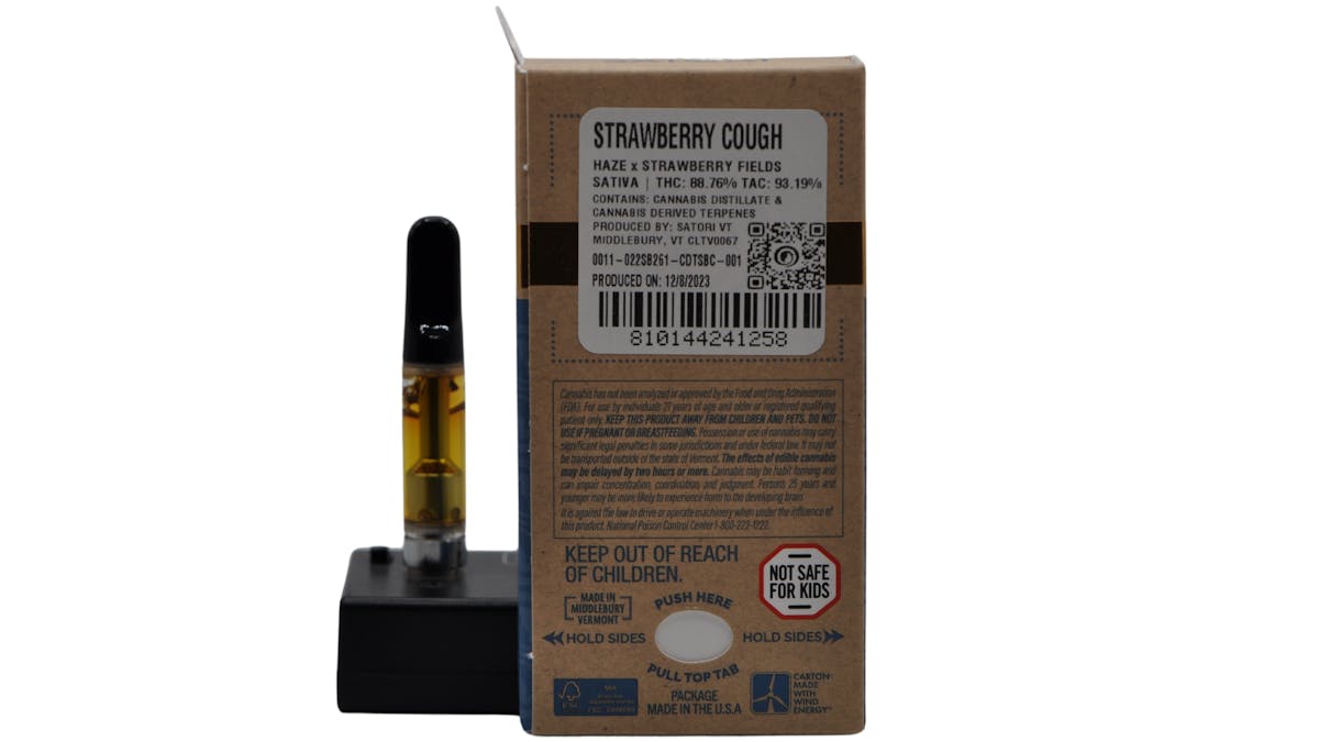 Image of Strawberry Cough | 1g Distillate Cartridge