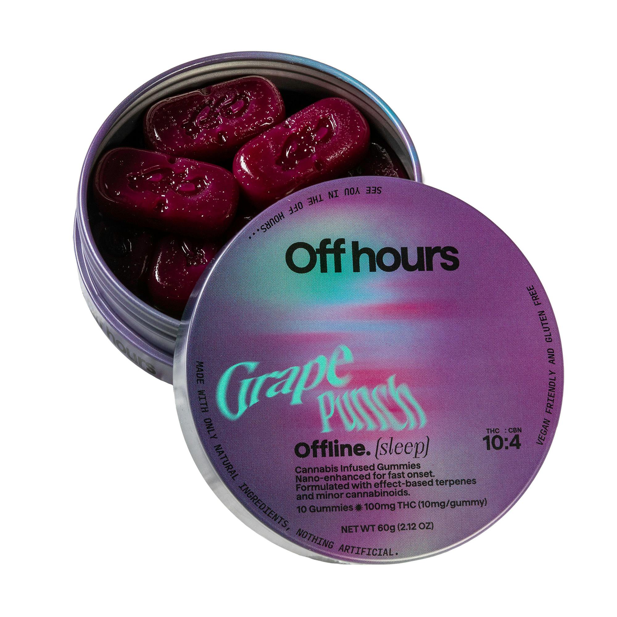 Off Hours | Offline - Grape Punch | 100mg Gummies image 0