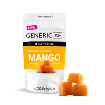 Generic AF | Gummy | Mango | 100mg 20pk