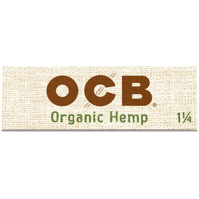 OCB Organic Hemp rolling papers are made with ultra-thin unbleached paper crafted by French artisans with 100% organic hemp grown in Champagne, France that feature always sticks, natural Acacia gum for a slow and even burn.