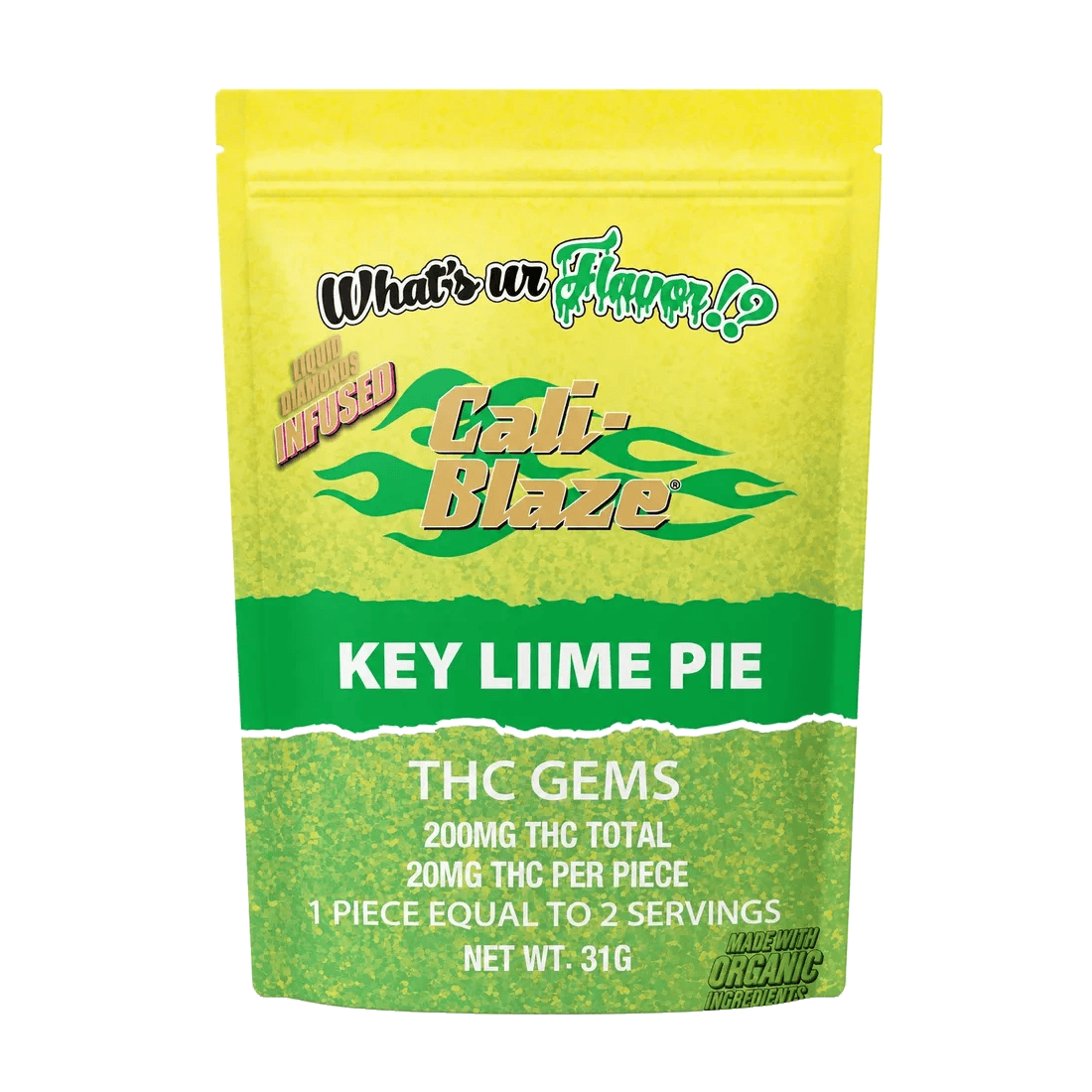 Cali-Blaze | Liquid Diamond Gummies - 200mg - Key Lime