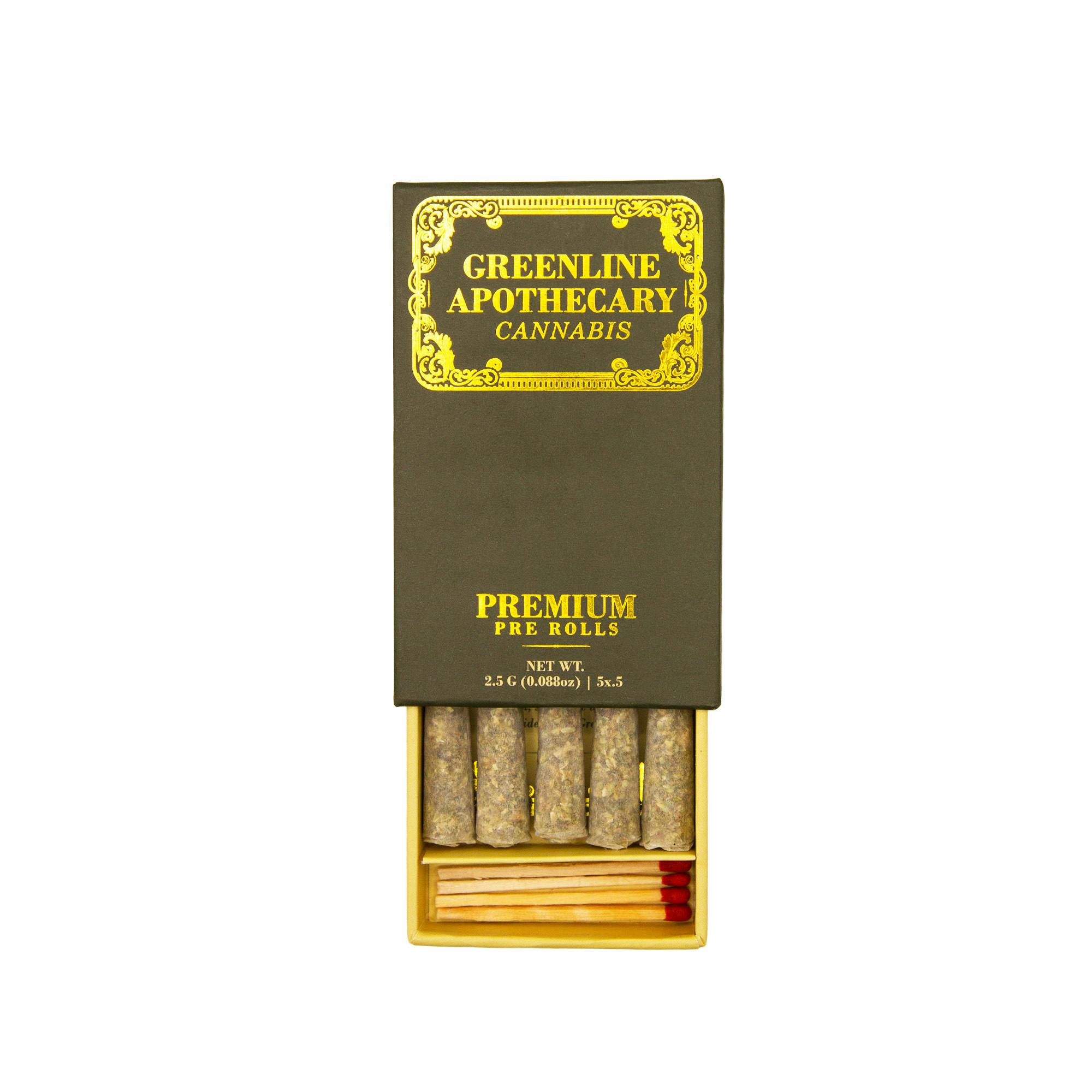 Greenline Apothecary | 0.5g Pre-Roll 5pk (2.5g) | White Guava