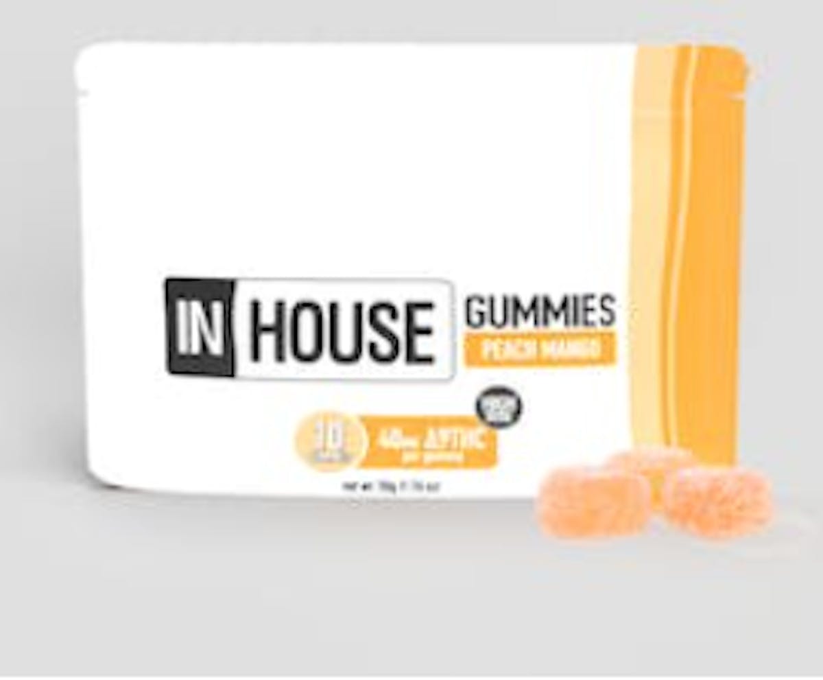 Photo of In House Peach Mango Gummies 100mg 10pk