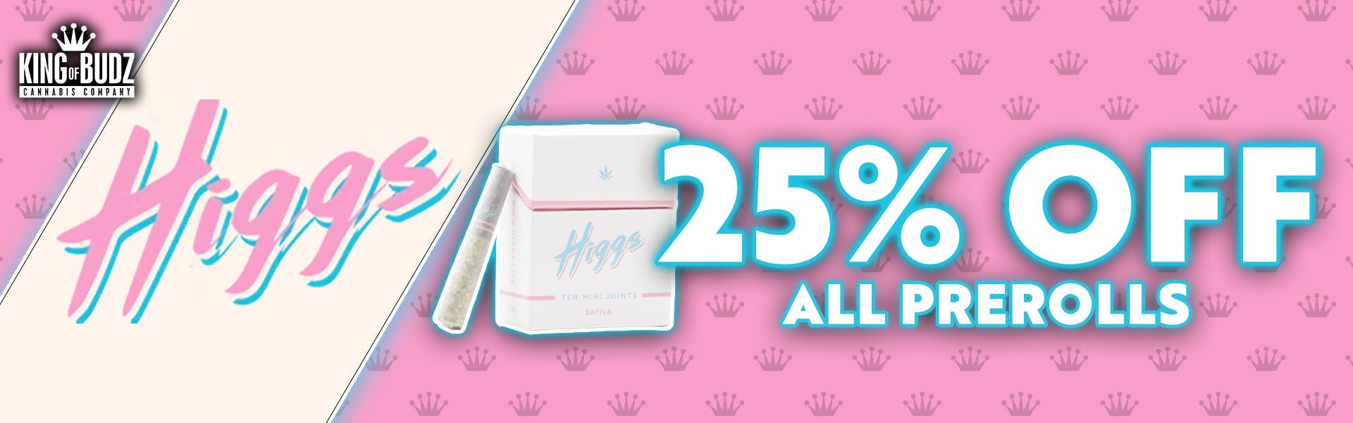 Higgz - ALL PREROLLS - 25 Percent OFF