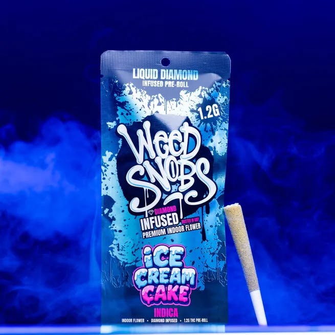 Weed Snobs - 1.2g Liquid Diamond Infused Preroll - Ice Cream Cake