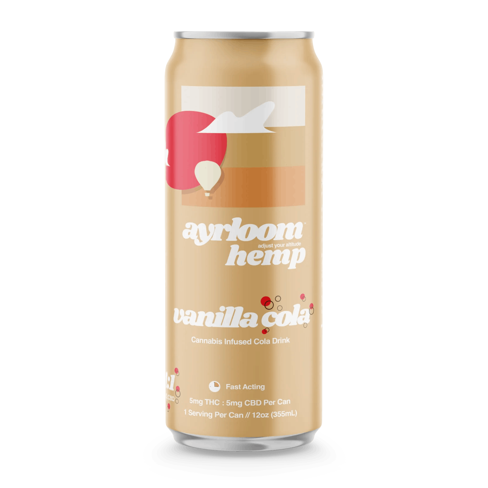 Ayrloom - 10mg THC 5mg CBD Infused Beverage - Vanilla Cola