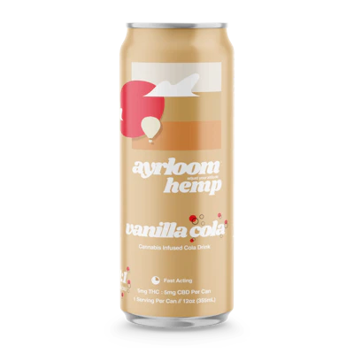 Ayrloom - 10mg THC 5mg CBD Infused Beverage - Vanilla Cola
