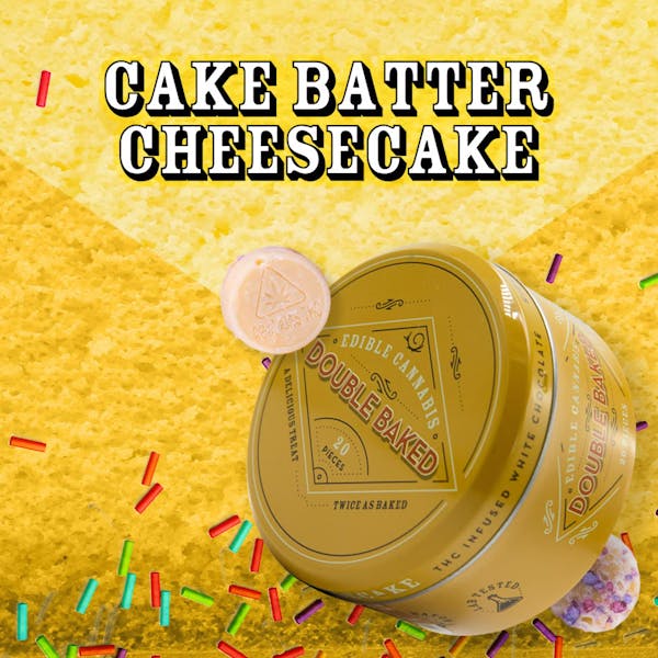 Cake Batter Cheesecake RSO - 100mg Chocolates - Double Baked